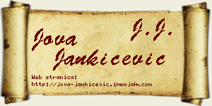 Jova Jankićević vizit kartica